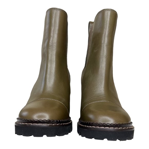 See by Chloe Mallory Lug Sole Leather Chelsea Boots - Picture 3 of 8